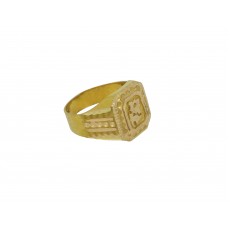 22K Gold Signature Ring for Men's
